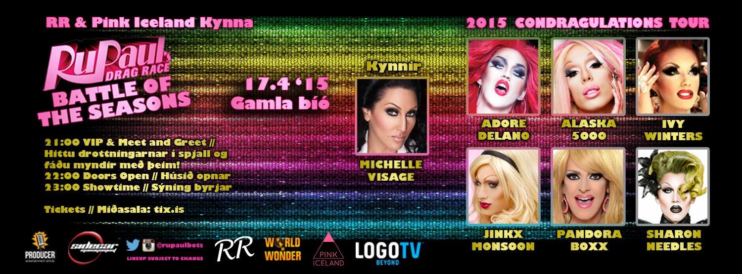 Ru Paul´s Battle Of The Seasons í Reykjavik 2015